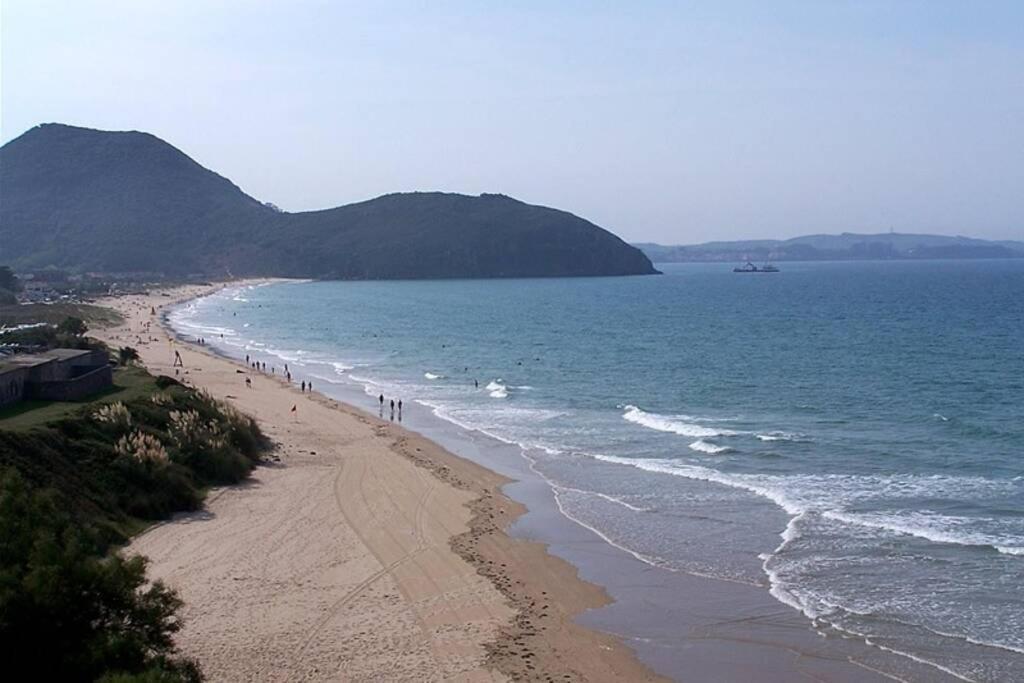 Apartamento Santoña Paseo Marítimo 2ª linea playa, Llegada autónoma, Wifi Exterior foto